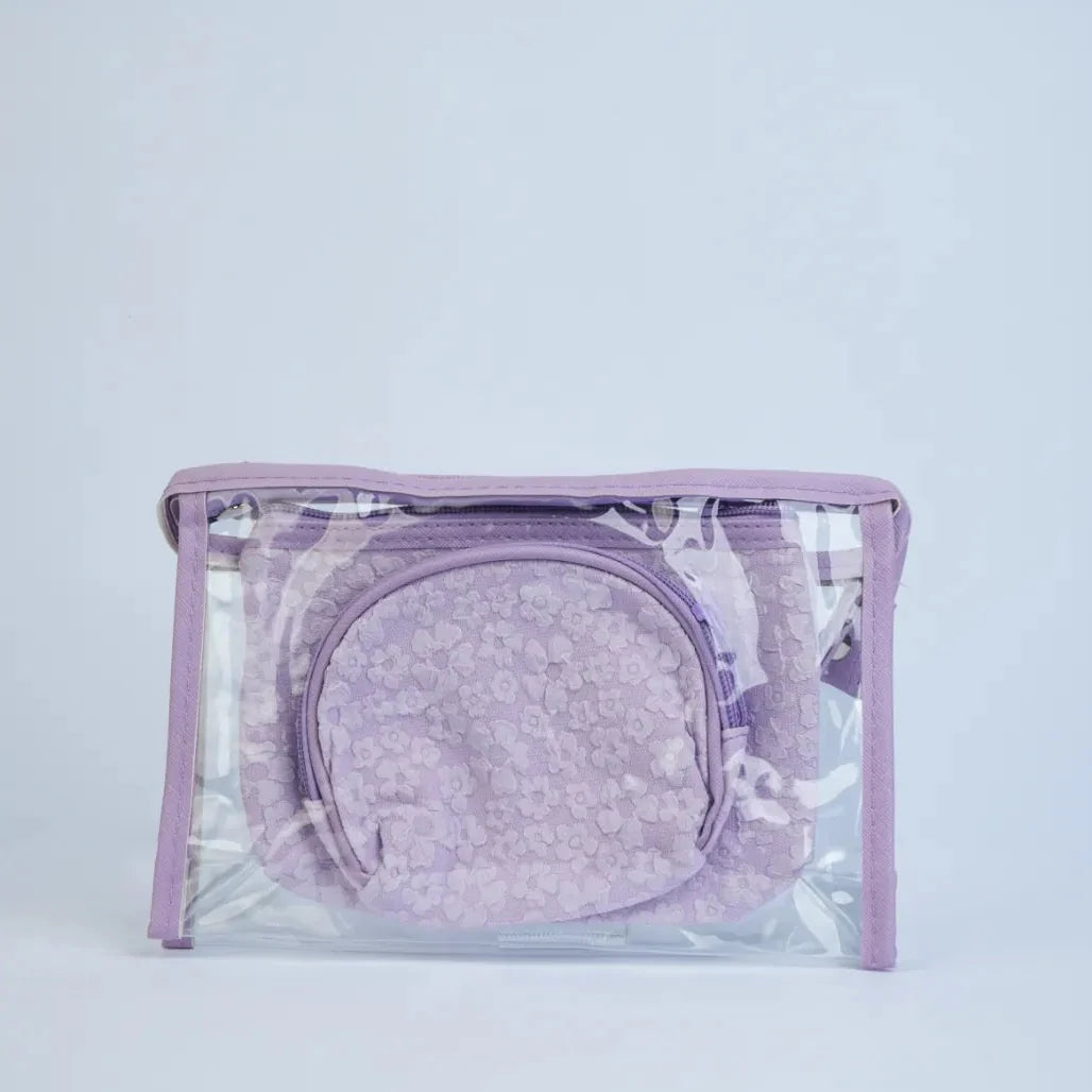 Two Color Flower Pouch