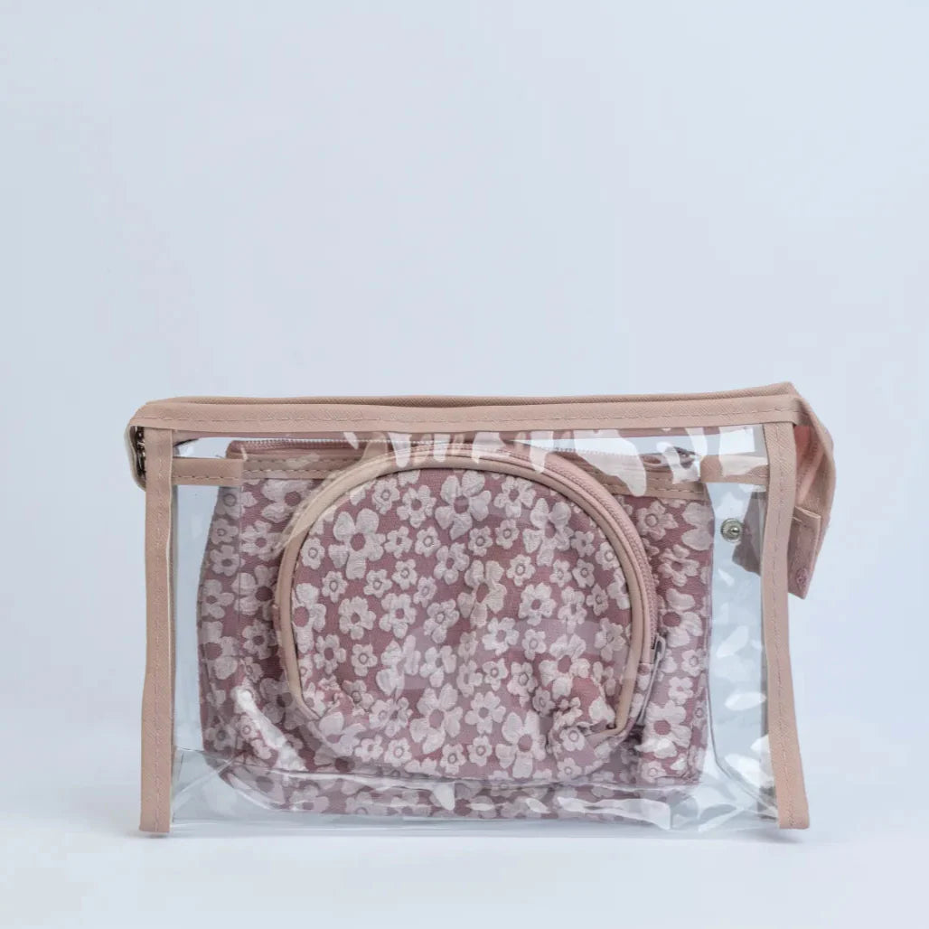 Two Color Flower Pouch