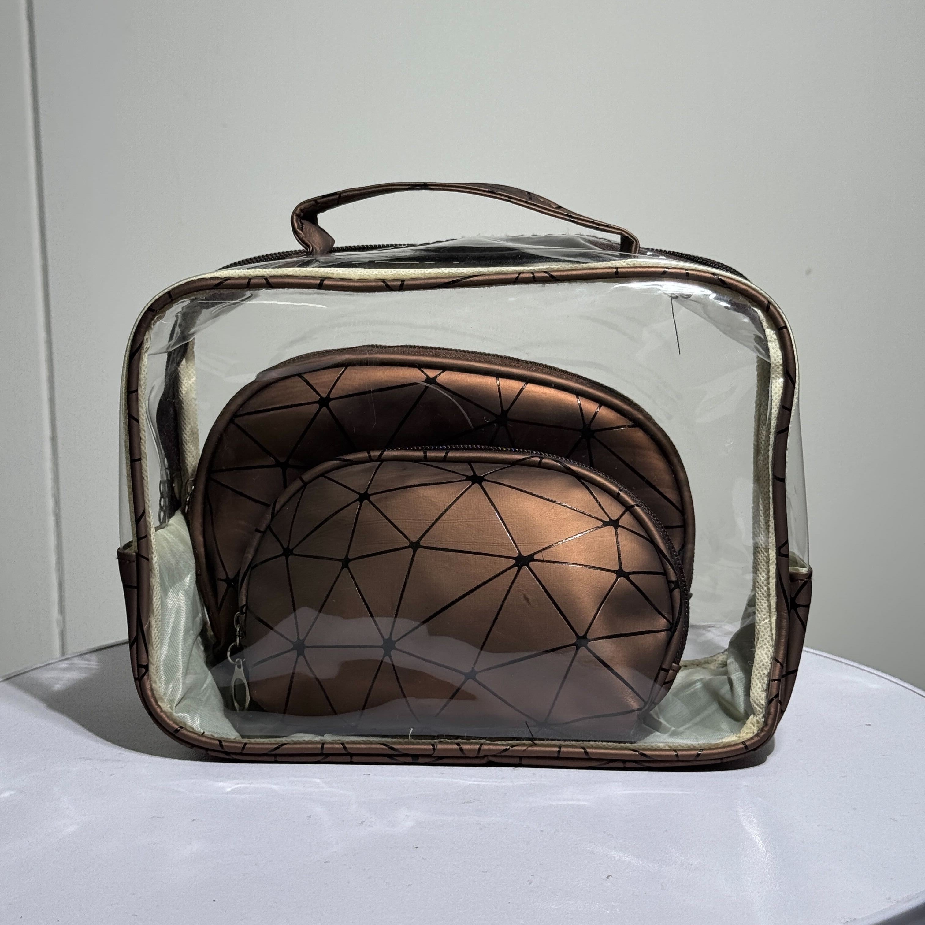 Makeup Bag Set – Clear Travel Organizer