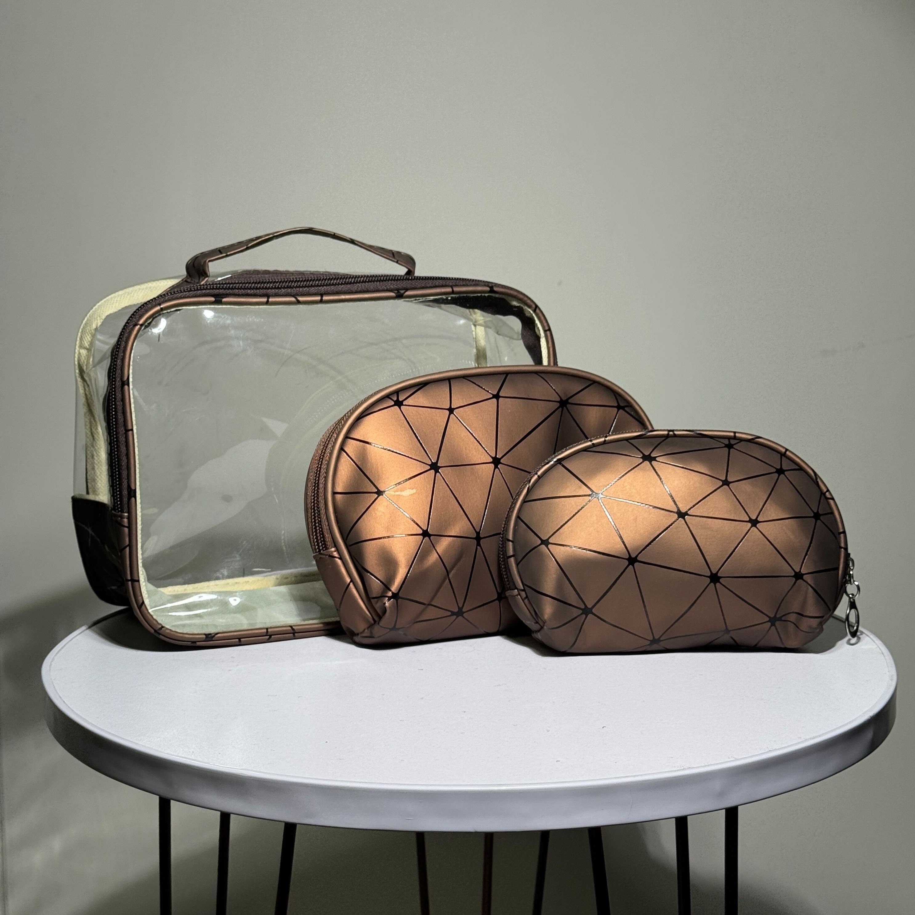 Makeup Bag Set – Clear Travel Organizer