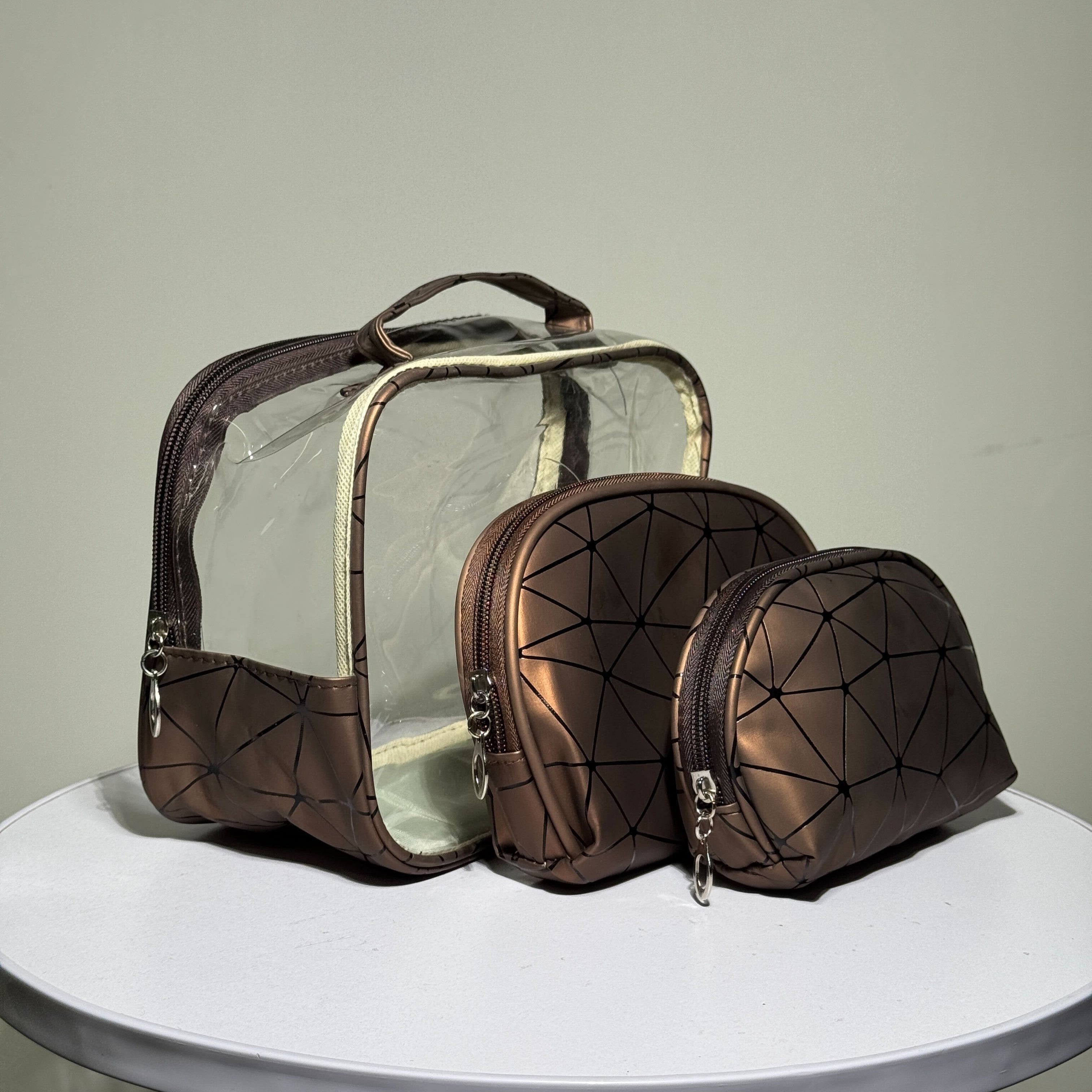 Makeup Bag Set – Clear Travel Organizer
