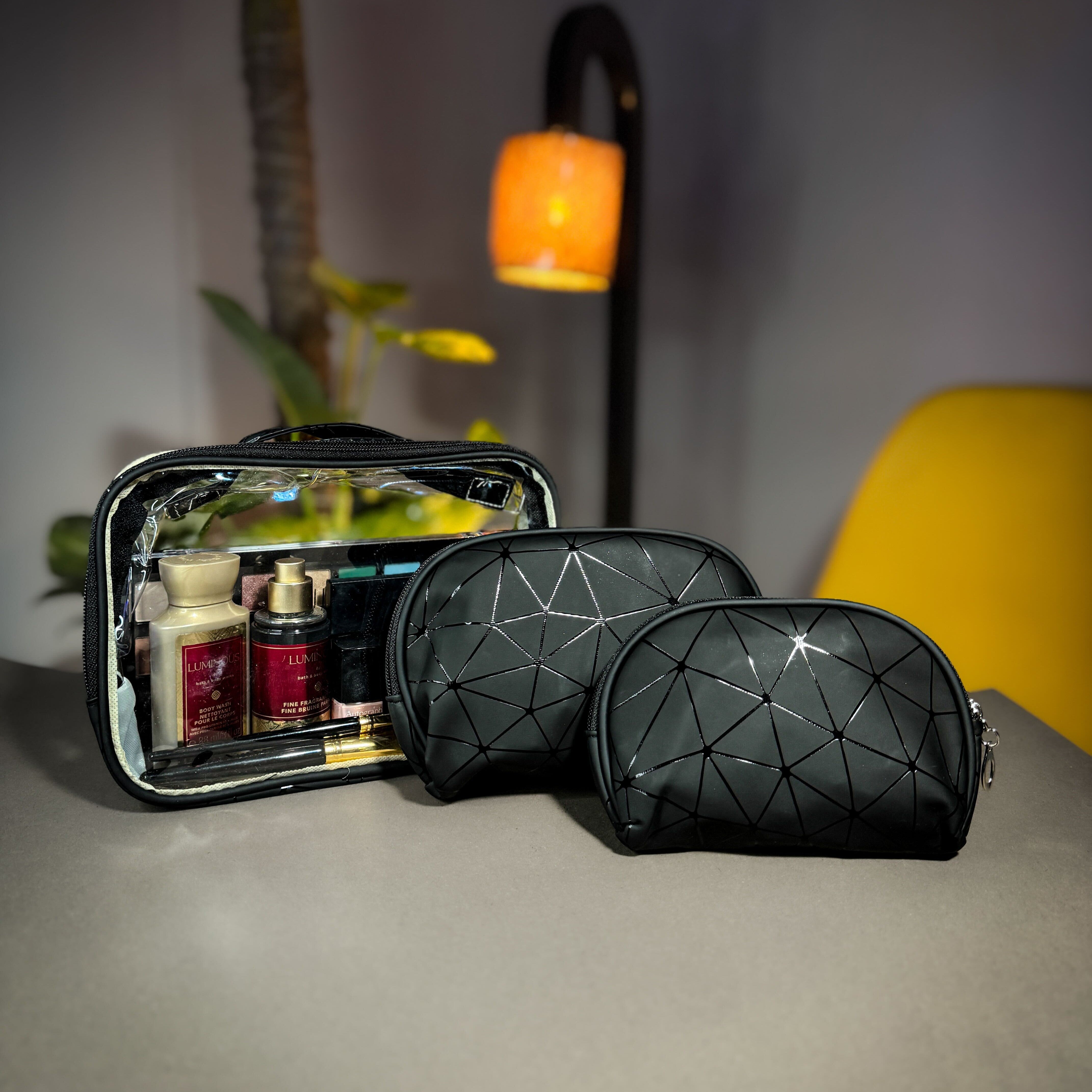 Makeup Bag Set – Clear Travel Organizer