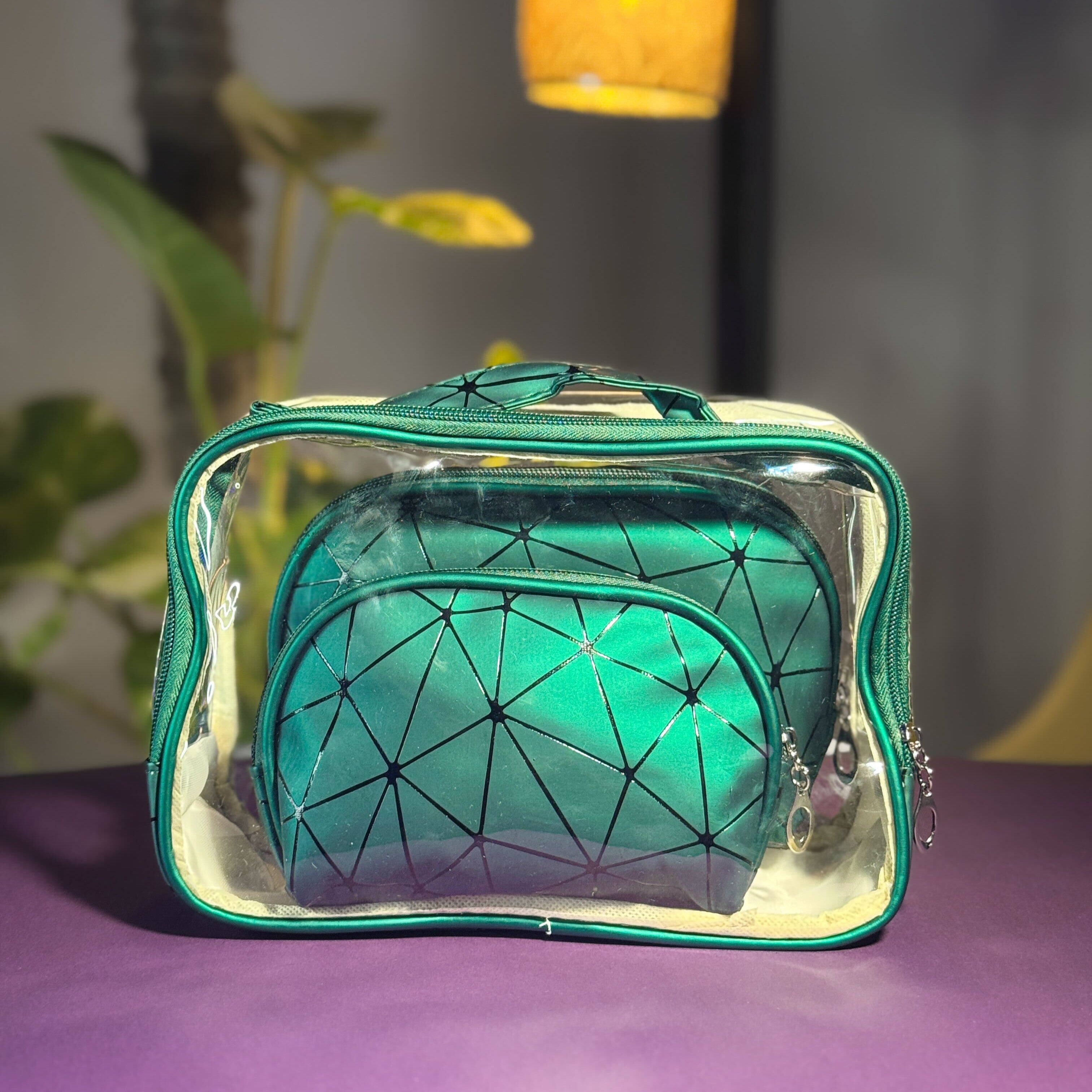 Makeup Bag Set – Clear Travel Organizer