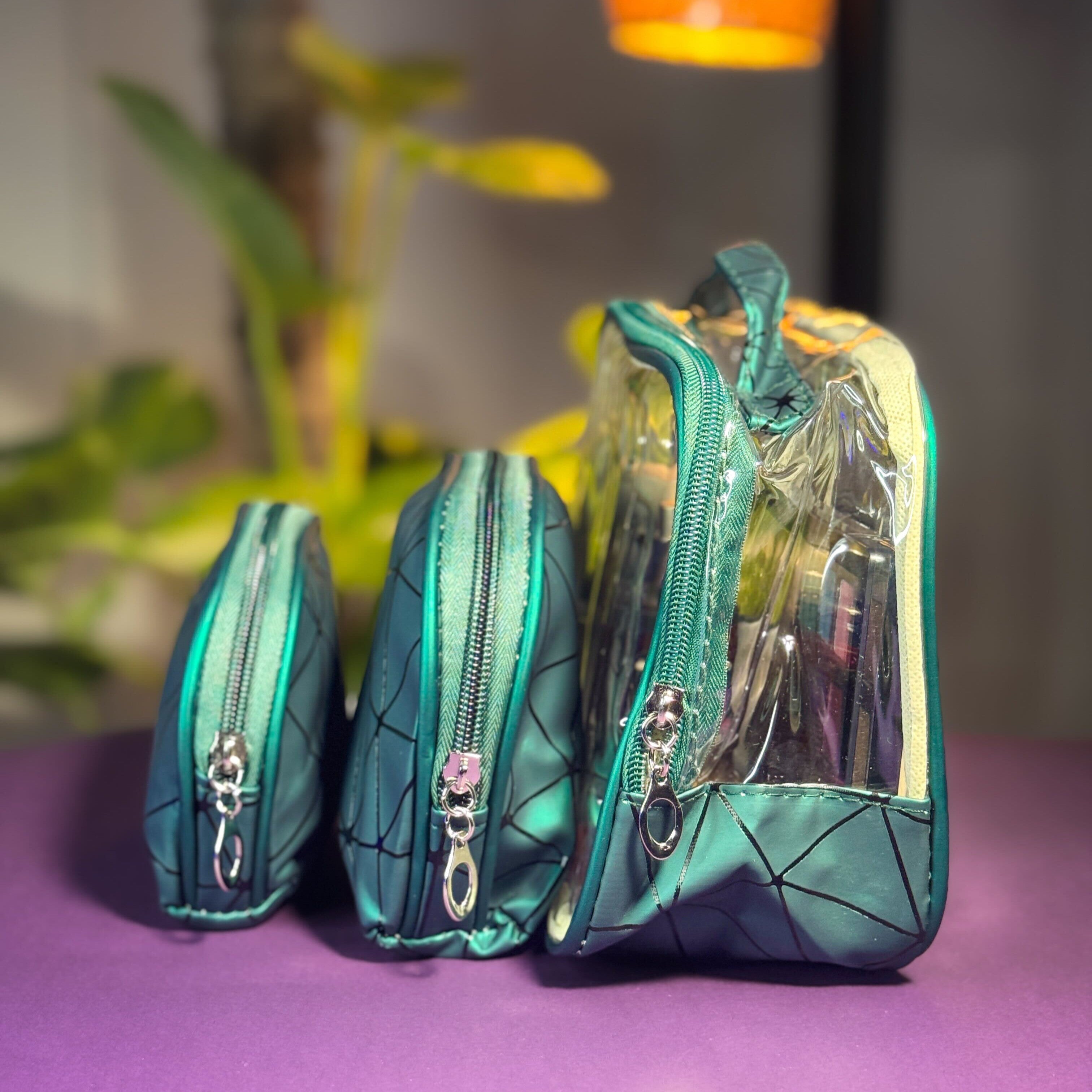 Makeup Bag Set – Clear Travel Organizer